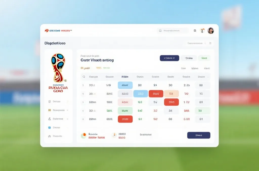 世界杯积分榜与赛程推演的可视化分析图